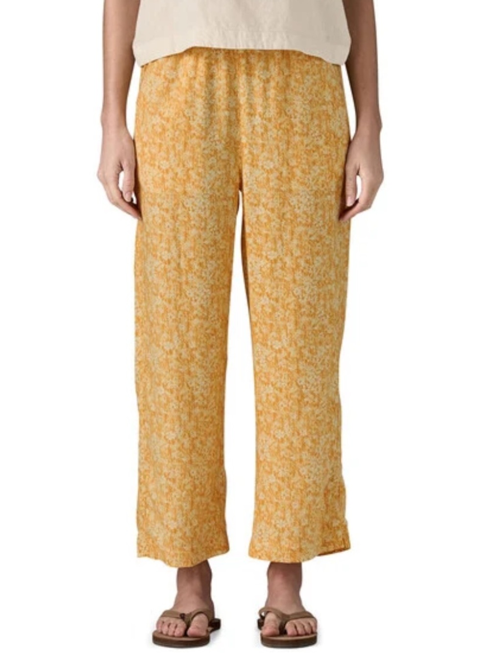 Patagonia Garden Island Pants MARIGOLD Hemp Blend Women's XS